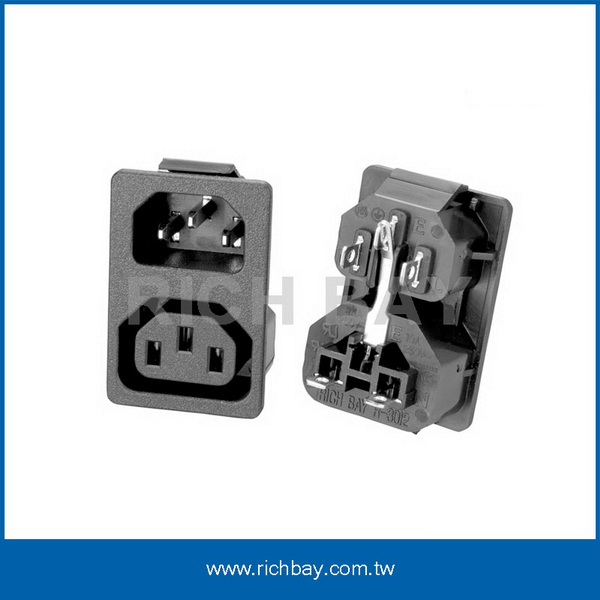 IEC 60320 C13/C14 Inlet/Outlet (snap-in type)