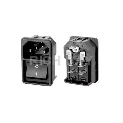 IEC C14 AC 連接器+開關