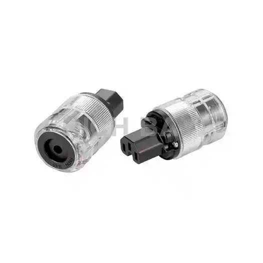 IEC 60320 C15/C19,10A/16A 250V, 透明/黑色/碳纖, 鍍金/鍍銠/鍍銀