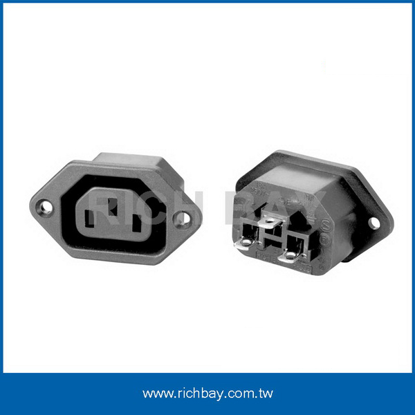 C13 Screw Type IEC Connector Socket