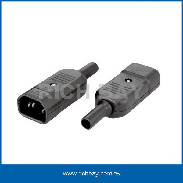 IEC C14 rewireable power plug