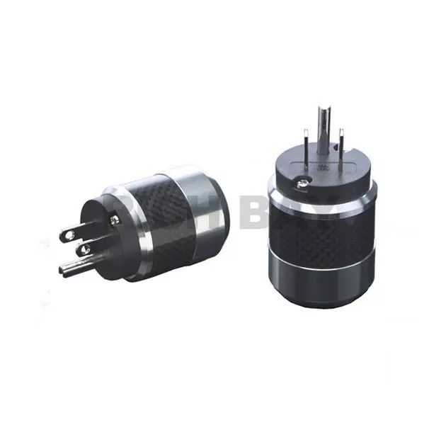 NEMA 5-15PLUG 美規公插頭 鍍銠,碳纖