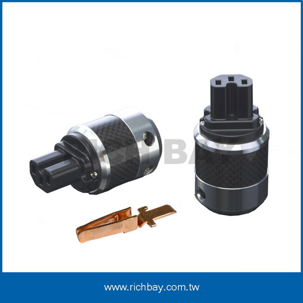 IEC C15, RED COPPER PLATING, CARBON SHELL